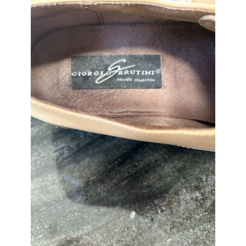 GIORGIO BRUTINI Leather Shoe Sz 12 Vintage, Two Tone